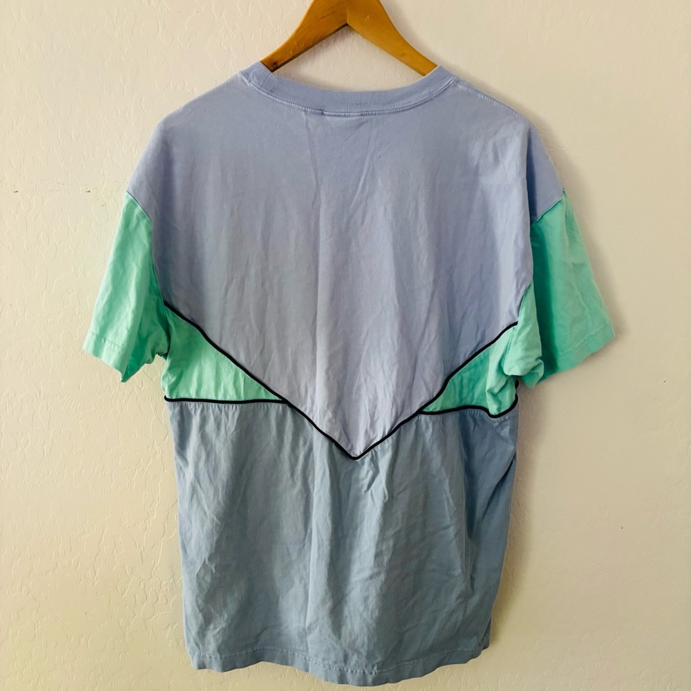 Adidas Men's Blue and‎ Green Shirt - Picture 6 of 6